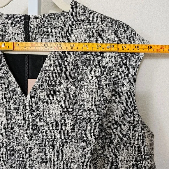 M.M. LAFLEUR NWT Aditi Crackle Sleeveless Black & Cream Dress Sz +3 (US 3X) - Picture 12 of 15